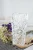 Import 250mm clear crystal modern rock pattern style flower glass vase wholesale from China
