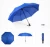 Import 3 Folding travel umbrella black pongee water proof auto open and closed umbrella from China