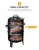 Import 3 in 1 Portable Charcoal Smoker  Meat Smoker BBQ Grill from China