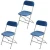 Import 3-Pack Folding Plastic Chair Outdoor Stackable Indoor and Outdoor Events Chairs for Banquet Wedding Meeting from China