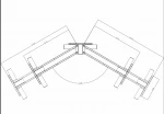 3 stage  height L shape 3 leg  adjustable electric standing desk frame for office use computer office desk  sit-stand desk