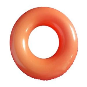 30in Orange PVC Inflatable Swim Ring for Kids