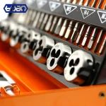 32pcs DIN metric tap and die set in hand tool box