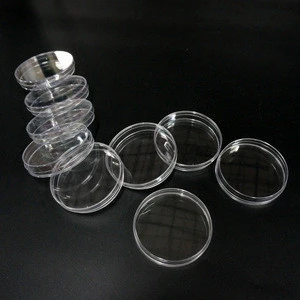 3.3 Borosilicate Vented Clear Plastic Sterile Petri Dishes with Lids