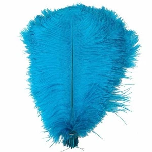 35-40cm sky blue real ostrich feathers PM-626