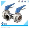 3A Sanitary Welded Butterfly Valve On Sale For Food Grade Industrial