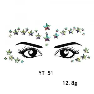 3d Stickers Diamonds Diamond Tattoo Sticker Jewel Glitter Art