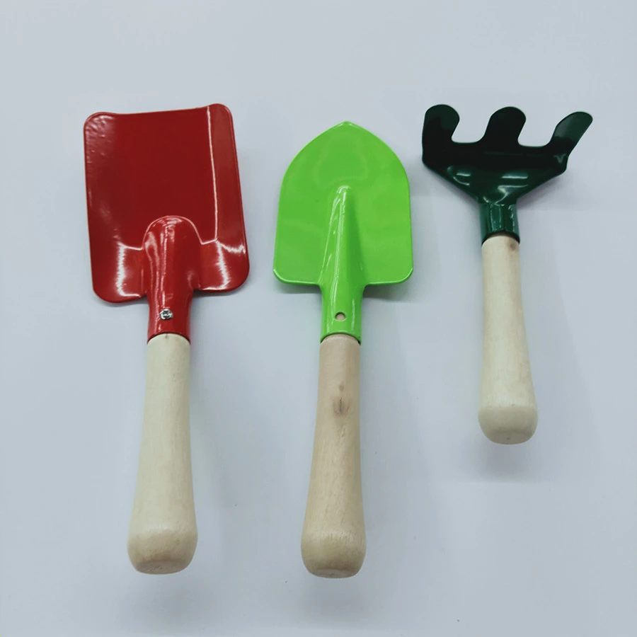 3PCS Hand Tool Sets Shovel Spade Rake Mini Garden Tool Set