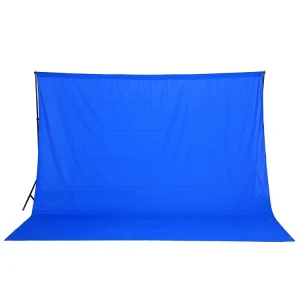 3x2M Photo Lighting Studio Background 100% Cotton Chromakey Blue Screen Muslin Backdrop Sheet Effect Image