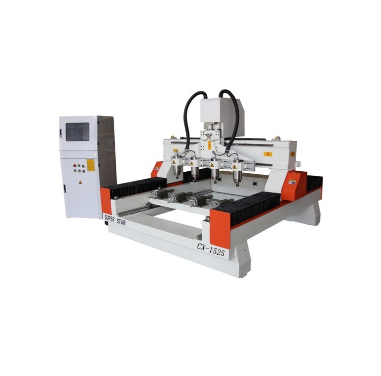 4 axis specialized cylinder machine flat material engraving carving wood CX1525 four hign power spindle machine