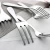 Import 4-piece Sliver Stainless Steel Cutlery Set Coffee Spoon Cutlery Cutlery Set. from China