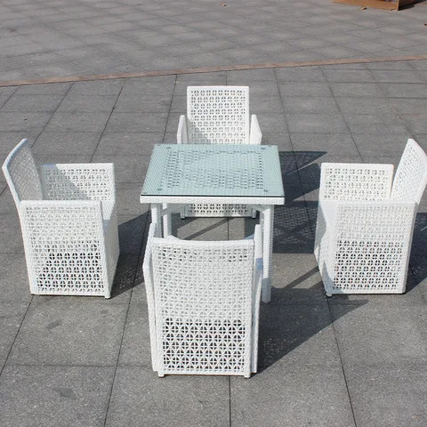 4 Piece Table And Chairs Garden Sets Modern Patio Metal Frame Aluminium Furniture Outdoor Furniture Set