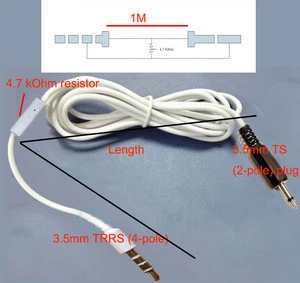4 Pole 3.5mm Jack Male to Male Stereo Audio Cable Adapter