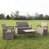 4-Seater Cheap Furniture Modern Rattan Outdoor Storage Garden Sofa Set