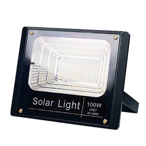 40w factory price solar smd led flood light outdoor use IP67  CE ROHS EMC LVD certificate battery MSDS certificate