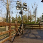4.5 M Portable balloon LED light tower with 4*100W for fire truck