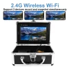 4500mAh IP68 Wireless WiFi  Fish finder 7&quot; Color HD Monitor 1000TVL HD CAM 30M Underwater Camera  24 Infrared Light LED