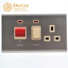45A BS-4177 switch DP double pole kitchen oven toggle switch with BS British Standard BS1363-2 Wall Socket