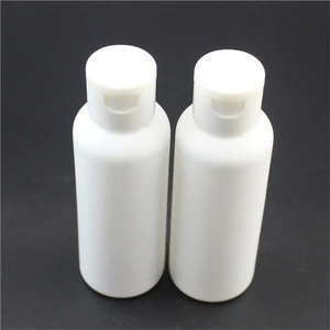 4OZ PE plastic cylinder white color bottles with fllip cap