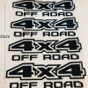 4Pcs  4x4 Off road Decal Sticker window sticker