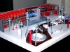 4S car shop miniature building model with architectural model material ,scale model