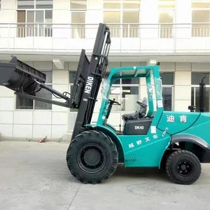 4x4 4WD 3.5 Ton Rough Terrain Wheel Loader Forklift  With Bucket Price