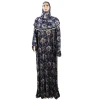 4XL Muslim Fashion Floral Dubai Islamic African Abaya Women Turkey Maxi Print Muslim Dress Islamic Clothing