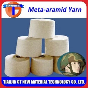 50/50 meta aramid fabric mata aramid yarn and combed cotton flame retardant single meta aramid yarn