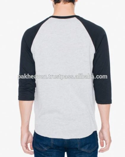 50/50 Raglan Sleeve t shirt available fabric rayon polyester cotton bamboo modal