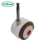 50mm red color mini nylon adjustable baby crib caster wheels
