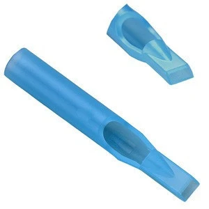 50pcs 5RT Blue Round Tip Tattoo Disposable Nozzle Tip Tattoo supply for the needles with tattoo machine 50 pcs/lot