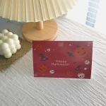 6 pcs/set Custom paper carving Handmade Cute Happy Halloween Postcards Greeting Gift cards
