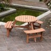 6 Seat Outdoor Garden Wooden Picnic Table