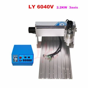 6040V 2.2KW 3axis CNC engraving machine with limit switch and VFD water cooling spindle wood metal lathe