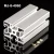 Import 6063 T5 Customized LED aluminum profile,aluminum frame for LED,Powder Coated Aluminum Tube,modular from China