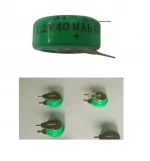6V NIMH 80mAh Rechargeable Battery Pack  Button Type Nickel Metal Hydride