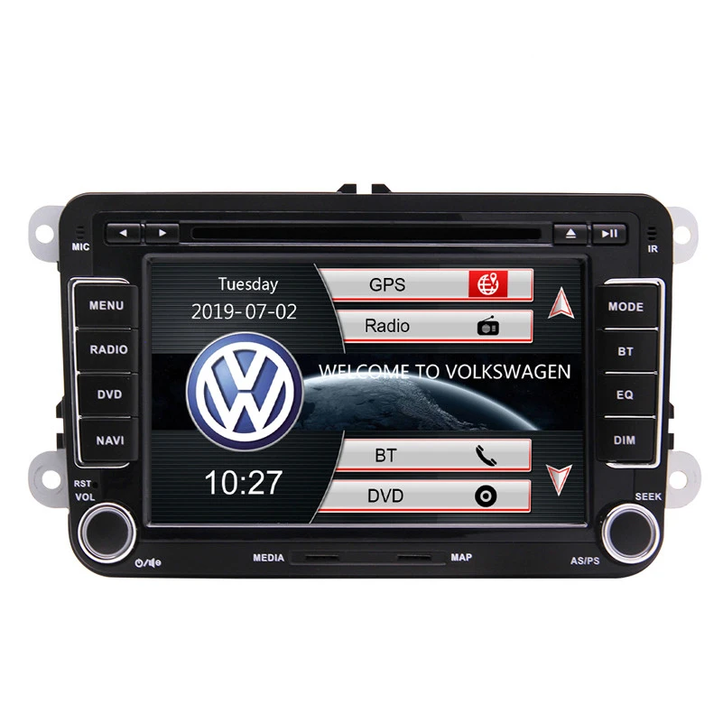 7 inch Touch Screen Car Radio BT Gps navigation CD DVD Player Stereo+CANBUS forVW(Golf,pasat,Skoda,Tiguan,Bora,Leon)AutoRadio