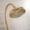 8inch head Brass Wall mounted bathroom shower faucet with telephone head shower