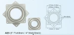 A23-1 other furniture parts small swivel plate for table display rocks
