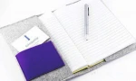 A4 A5 note book cover custom felt note book sleeve with pen bag