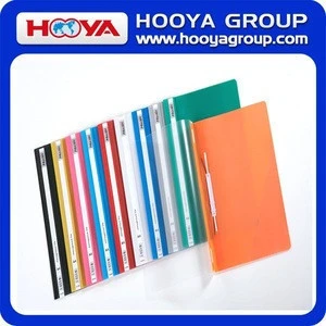 A4 Multi-color PP Two Holes File Folder Report Binding File Folder Binder File Folder