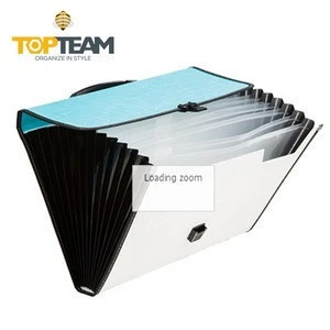 A4 Size Plastic Expanding Hanging File Folder With 13 Pockets