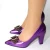Import AB7829New Model Purple Ladies 8cm high heel shoes women manufacturer in china from China