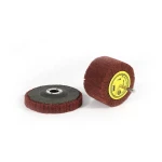 Abrasive Fiber Polishing Buffing Brush Flap Nonwoven Wheel Satin Polishing Wheels Stainless Steel Alloy 3m 60mm Cylinder, Disc