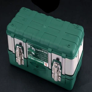 ABS 14-19 inch portable tool bag plastic tools box with steel plate
