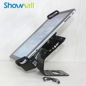 Adjustable anti-theft 7 inch tablet display secure mount stand tablet pc security cable lock desktop holder
