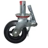Adjustable Scaffold caster wheel with brake for scaffolding or frame system , Customized Scaffolding Casters And Scaffold Wheels