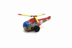 Adult Toy Wind up Metal Helicopter Flying Toys for collections vintage tin toys