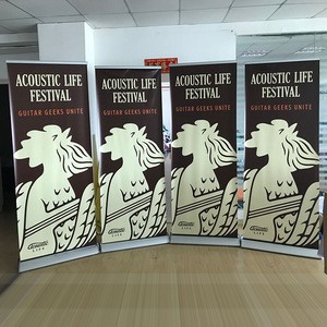 Advertising wide screen roll up banner stand/pull up banner/ roller screen display