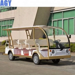 AGY china made luxury 14 person tourist electric car sightseeing classic car for sale